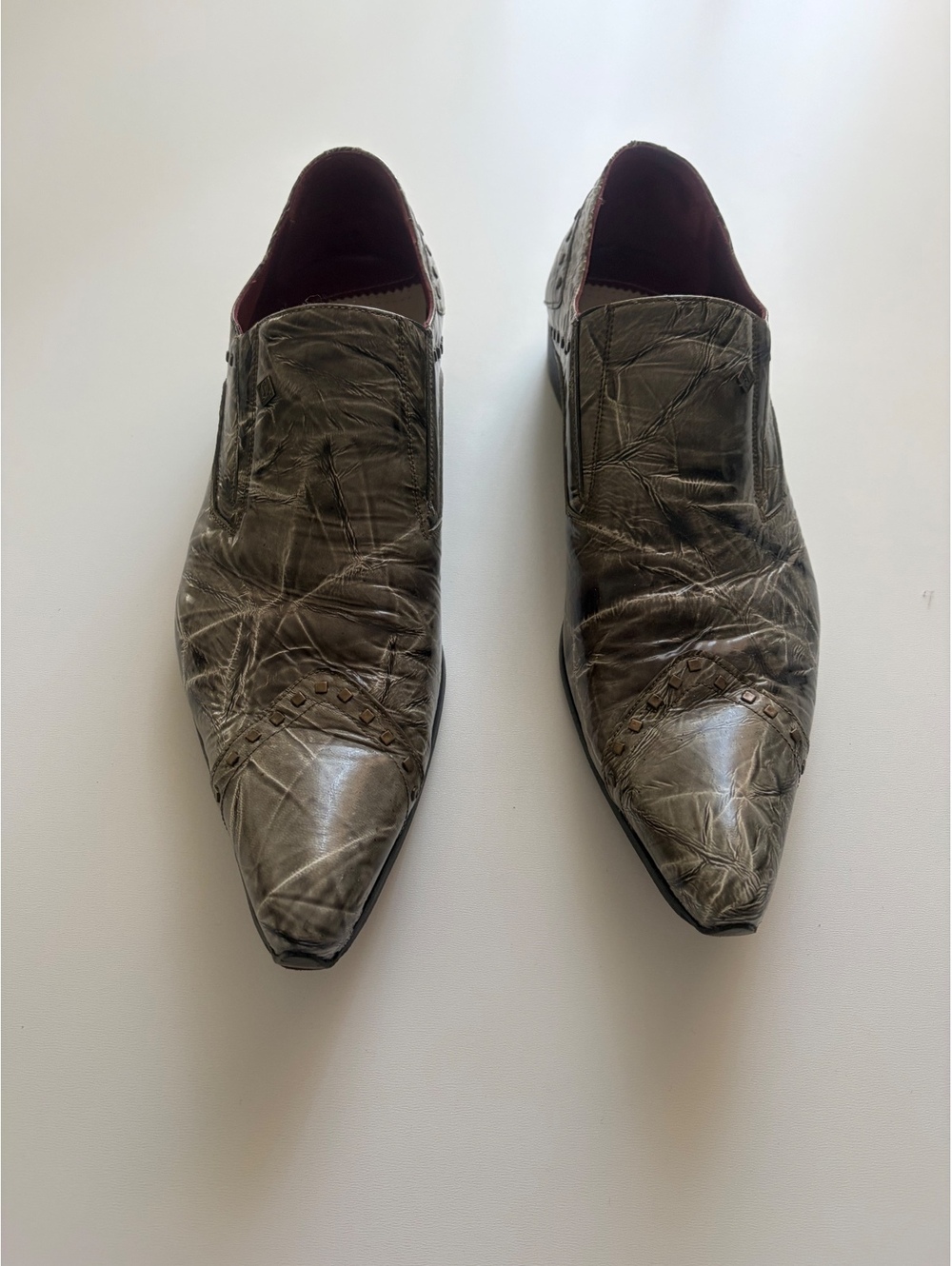 Jo Ghost Italian Made Men's 44 Leather Dress Shoes Sz - Picture 3 of 7